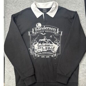 Disney Our Universe Hocus Pocus Sanderson Witch Museum Rugby Sweatshirt Mens MD